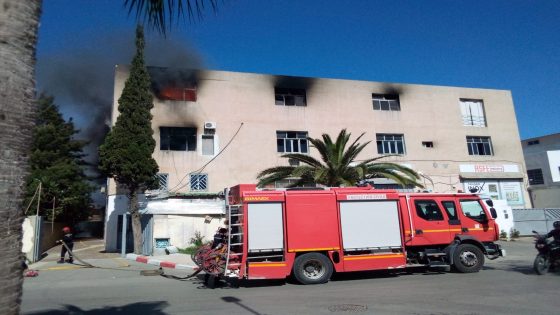 طنجة..حريق مهول في معمل للنسيج بالحي الصناعي مغوغة