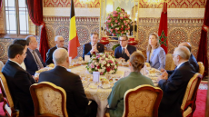 جلالة الملك يقيم مأدبة غداء على شرف الوزير الأول البلجيكي والوفد المرافق له