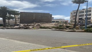 انهيار عمارة سكنية في حي بوركون بتراب سيدي بليوط بالدار البيضاء