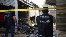 حريق هائل يدمر محلات تجارية في سوق بوجدة