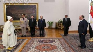 سفير صاحب الجلالة بالقاهرة يقدم أوراق اعتماده للرئيس المصري عبد الفتاح السيسي