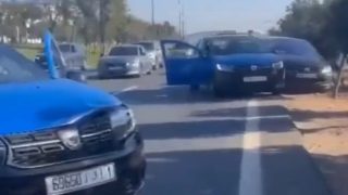 مطاردة خطيرة بين سيارات الأجرة وسائق تطبيق ذكي في الرباط تثير الغضب