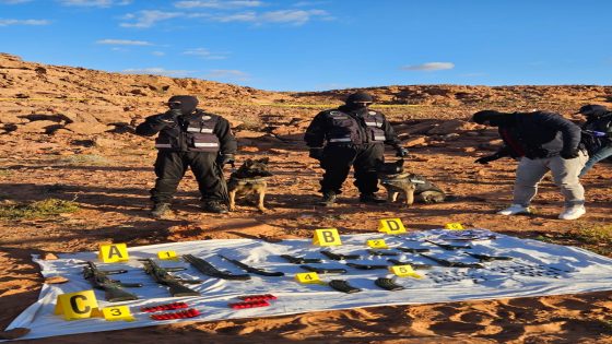 تفكيك خلية إرهابية وحجز أسلحة بمنطقة الرشيدية: الأمن المغربي يواصل تحرياته+ صور