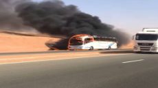 احتراق حافلة لنقل المسافرين بين كلميم وطانطان دون خسائر في الأرواح