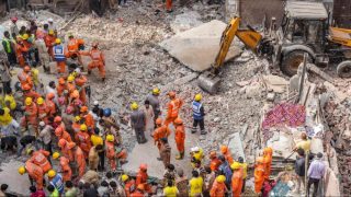الهند.. مصرع 11 شخصا على الأقل في انهيار مبنى بنيودلهي
