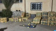 الأمن يحبط تهريب 3 أطنان و850 كيلوغراماً من مخدر الشيرا وتوقيف أربعة متورطين