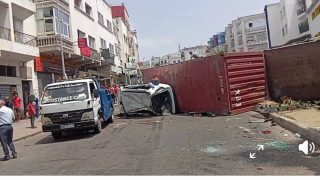 كارثة مرورية بالحي الحسني.. تعطل فرامل شاحنة يتسبب في إصابات خطيرة