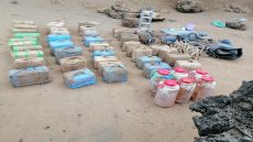 درك أكلو يجهض أكبر عملية لتهريب 8 أطنان من الشيرا بشواطئ تزنيت