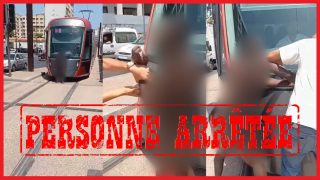 شخص عارٍ يعرقل سير الطرامواي بالدار البيضاء والأمن يتدخل بسرعة