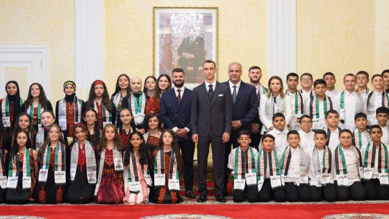 صاحب السمو الملكي ولي العهد الأمير مولاي الحسن يستقبل الأطفال المقدسيين