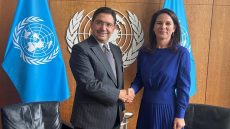 بوريطة يتباحث مع رئيسة الجمعية العامة للأمم المتحدة
