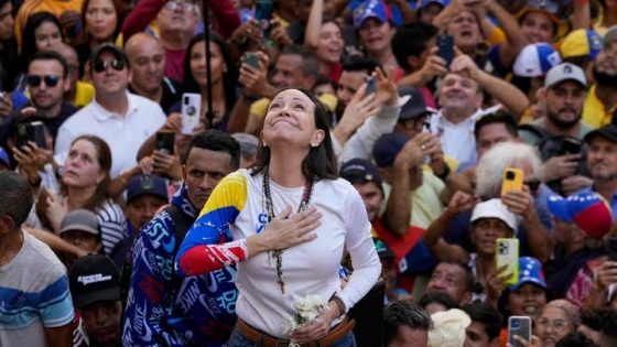 فوز زعيمة المعارضة الفنزويلية ماريا كورينا ماتشادو بجائزة نوبل للسلام 2025