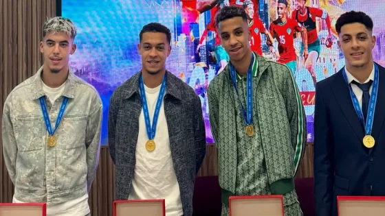 تكريم خريجي أكاديمية محمد السادس المتوجين بكأس العالم لأقل من 20 سنة