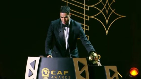 الاعلام الفرنسي يشيد بتتويج أشرف حكيمي بجائزة أفضل لاعب إفريقي
