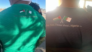 توقيف مشجعين جزائريين بمراكش بسبب ارتدائهما قمصانًا تحمل “العلم الوهمي للبوليساريو”