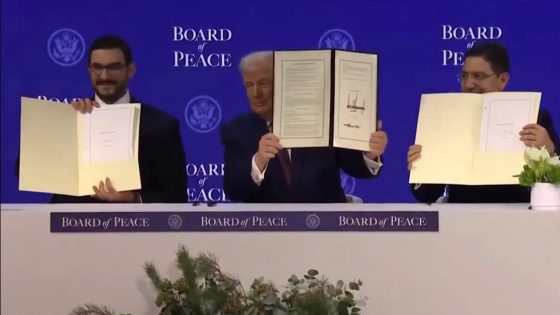 بتعليمات من صاحب الجلالة، رئيس لجنة القدس، ناصر بوريطة يوقع بدافوس على الميثاق المؤسس لمجلس السلام