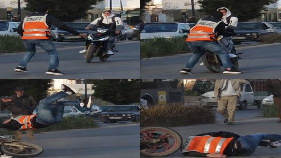 دراجة نارية تدهس شرطيًا في الرحمة: حادث يكشف خطورة التهور على الطريق