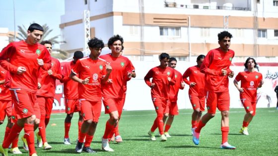 أشبال الأطلس يواصلون التحضيرات لمواجهة المنتخب الليبي