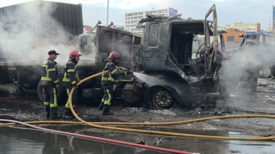 الدار البيضاء: التحقيق يكشف شبهة سرقة 20 مليون سنتيم وإضرام نار بالشاحنات