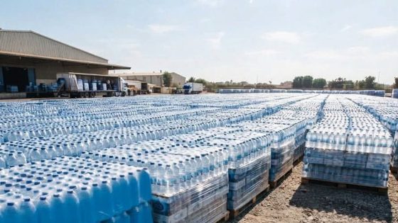 حجز أكثر من 63 ألف لتر من المياه المعدنية بسبب سوء التخزين وتعريضها لأشعة الشمس