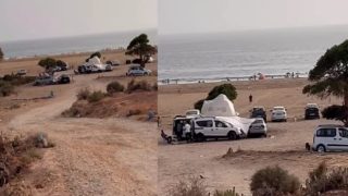 جدل واسع بعد مطالبة مصطافين بأداء 40 درهما مقابل ركن السيارات قرب شاطئ التامري