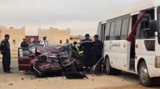 مصرع سائق وإصابة ثلاثة أشخاص في حادثة سير مروعة بطانطان