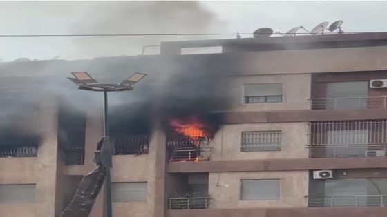 حريق مهول داخل شقة سكنية بالرحمة يثير حالة من الهلع