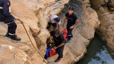 إنقاذ سائحة ألمانية بعد سقوطها بوادي الجنة ضواحي أكادير