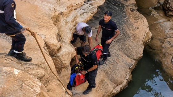 إنقاذ سائحة ألمانية بعد سقوطها بوادي الجنة ضواحي أكادير