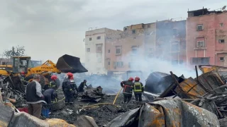 حريق مهول يلتهم محلات تجارية بسوق المسيرة بالدار البيضاء