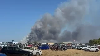 تحطم طائرة عسكرية يونانية خلال عرض جوي